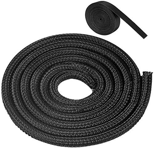 Cable Protector, 6M Cable Management Flame Retardant Tube, Cable Protector Animal Proof Braided Sleeve, Self-Rolling Cable Tidy Sleeve, Organizer for TV, Computer,Home Theater, Car (5mm)
