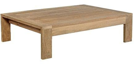 OUTLIV. Castello Loungetisch 70x70x41 cm aus receyceltem Teakholz, stilvolle Ergänzung für Ihren Outdoor-Bereich