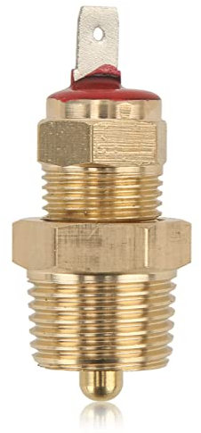 Tyenaza Lüfter-Thermostat-Temperaturschalter, 185 bis 200 Grad, Goldener elektrischer Motorkühlungssensor mit 3/8-Zoll-Rohrgewinde für 10 12 14 16-Zoll-Lüfter
