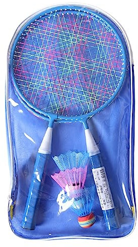 LEIDJGUN Badmintonschläger für Kinder, Badminton-Set für Kinder, Nylon-Legierung, leichter Schläger für Kinder, Anfänger, Spieler, 1 Paar