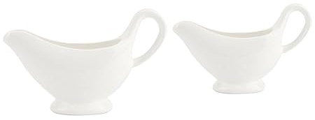 SOIMISS 2piezas Cubo De Salsa De Cerámica Blanco Soporte Para Salsa Bote Para Condimentos Para Servir Fiestas o Comidas