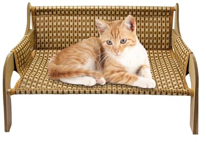 Genérico Sofá para Gatos | Cómoda Cama Elevada para Mascotas | Transpirable con Efecto Enfriamiento, Sofá para Perros, para Gatos y Perros Pequeños en Verano, Uso En