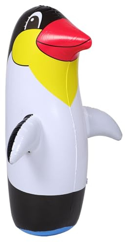 GARIOUANS Giocattolo Gonfiabile Pinguino 70 Cm per Bambini, Decorazione Estiva da Giardino, Giocattolo Interattivo a Forma di Cartone Animato, per Giochi all’Aperto e Feste di Compleanno