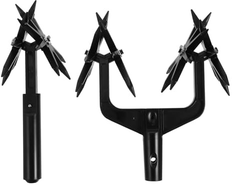 MAGICLULU Outil de Jardin Rotatif Léger pour Scarification et Aération du Sol, Cultivateur Manuel Multifonction pour Mélange et Réensemencement de Terre, Outil à Main Ergonomique