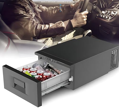 30L Car Fridge Electric Cooler,12/24 Volt Car Refrigerator, App Control, -4℉~68℉/-20°C To 20°C,Inner Led Light,Touch Screen,Portable Compressor Coolerfor Camping, Travel, Truck 12v