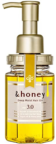 &honey Deep Moist Hair Oil, Bulgarian Damask Rose Honey, 3.4 oz (100 m)