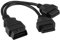 OBD-II Diagnosewerkzeuge, Diagnosekabel OBD Doppelstecker, Auto 16 Pin OBD2 OBDII Stecker auf Dual Female Y-Splitter Adapter 16 pin Buchse zu Stecker Verlängerungskabel Diagnosewerkzeug