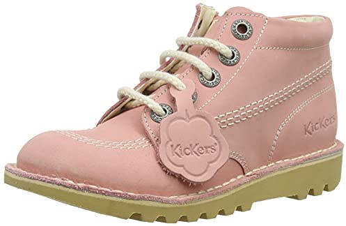 Kickers Unisex Kids Kick Hi Classic Ankle Boots with Zip | Extra Comfortable | Added Durability | Premium Quality, Black, 12 UK Child