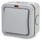 CENPEK Outdoor Switch, Single Weatherproof Switches, IP66 Switched Socket Covers, 10A Outdoor Wall Weatherproof Plug Socket Box