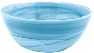 MARIPOSA Alabaster Aqua Einzelschüssel-Set, Aqua, Alabaster, Geschirr, Schüsseln, Glas, handgefertigt in der Türkei