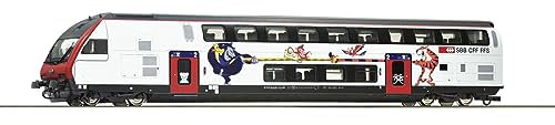Roco H0 Carrozza Pilota vagone a Due Piani delle SBB 74718 2. Classe, Tipo BT IC2020 (DCC)