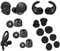 A-Focus [8 Pairs] WF-1000XM5 WF-1000XM4 Ear Hooks Tips 【 Memory Foam & Silicone 】 Soft Replacement Comfortable Earbud Tips Wingtip Compatible with Sony WF-C700N WF-C500, 23515H