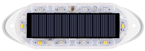 Lámpara de seguridad con alarma intermitente para coche, luz estroboscópica de seguridad,Luz intermitente de seguridad solar brillante impermeable al aire libre | Luz intermitente de seguridad Solar b