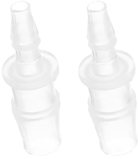 PATIKIL 2pcs Conector de Manguera para Acuario, Accesorio Recto de Púas de Plástico Empalmador Adaptador de Tubo Reductor de Empalme Conexión para Aire Agua Tubería Jardín Riego, 10x3mm