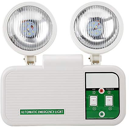 Doppellampenkopf LED Notleuchte Öffentliche Plätze Notausgangsanzeige Innenausgang Notlicht Notbeleuchtung 110-220V 2W