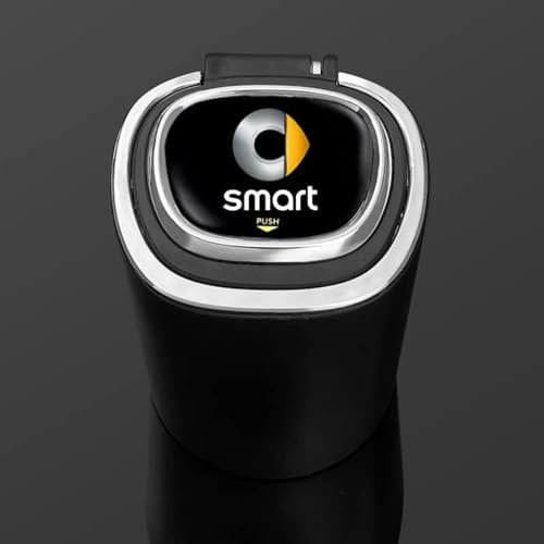 ACRUZ Auto Posacenere per Smart Fortwo Forfour 451 450 453, Portatile Senza Fumo Portacenere Staccabile Antiodore Posacenere, Interni Accessories