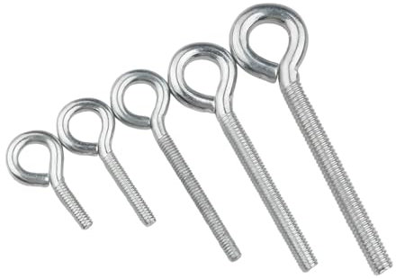 Golfare In Acciaio Al Carbonio/Gancio Ad Anello/Bullone Ad Anello/Vite A Dente Di Macchina Con Occhio Di Pecora Chiuso M3M4M5M6M8M10 10pcs M3x8