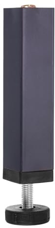 QUARKZMAN Pied de Support Central à Hauteur Réglable, 6 Pouce Pieds de Support de Cadre de Lit en Métal, Lattes de Support de Lit pour Canapé, Armoire, Canapé, Commode, Table, Gris