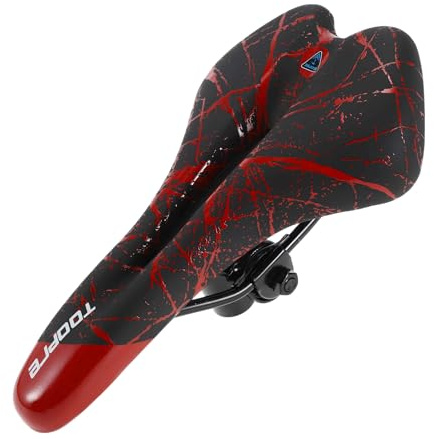 BULLSPANN Selle Vélo Respirante Universelle Rouge 1 Pc Absorbant Chocs