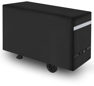 VEVOR Grillöverdrag för utomhusbruk, vattentätt och väderbeständigt, slitstark 600D polyester, 280 g/m², lätt att sätta på och ta av, med säkra spännen, 1518 x 660 x 836 mm, svart