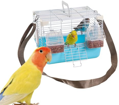 Vogeltransportbox | Tragbare Wellensittich-Transportbox | Mit Abnehmbarem Tablett Und Griff Für Vogelarztbesuche Tierbedarf