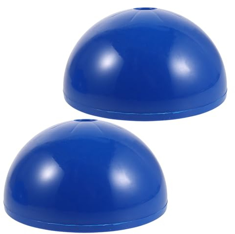 PAMINGONO Base per Palo di Agilità per Allenamento Calcio 2 Pezzi Blu, Supporto Appesantito per Bandiera D'angolo, Resistente alle Intemperie, Portatile per Campi Sportivi e