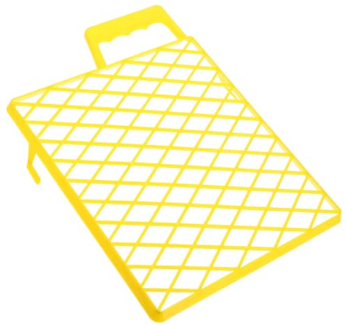 DEEPCRAFF Rejilla de Pintura Plástica Amarilla con Estructura de Malla Abs para Proyectos de Pintura con Distribución Uniforme y Segura