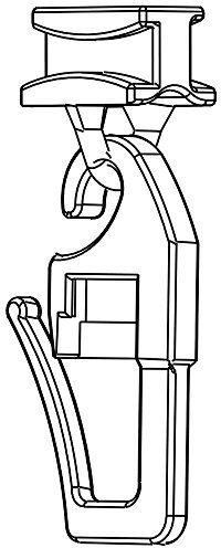 Gleiter mit beweglichen Faltenhaken für 4mm Laufbreite - Gardinengleiter für Vorhangsschienen - 100 oder 50 Stück - Qualität Made in Germany (100)