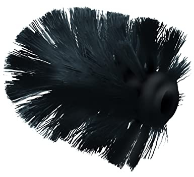 Blue Canyon Plastic Replacement Toilet Brush Head, Black