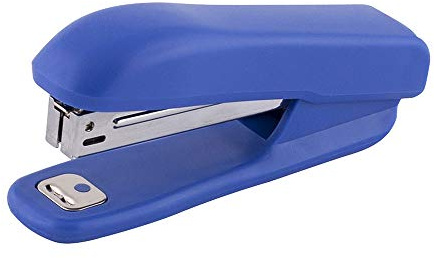 D.RECT 0223 Metal Stapler with Plastic Case | Paper Stapler | Perfect for Office or Home | Ideal for Organizing Documents | 10 Sheets | Blue, 104007