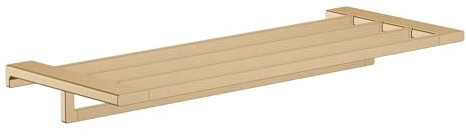hansgrohe AddStoris Toallero de baño con repisa, bronce cepillado, 41751140
