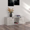 ZEYUAN TV-Schrank, Fernsehtisch, Tv Lowboard, Fernsehschrank, Tv Bank, Tv Table, Tv Kommode, Beton-Optik 88,5x27,5x30,5 cm Spanplatte