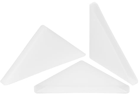 QUARKZMAN 20pz Proteggi Angoli in Plastica 3x50mm Cuscino per Paraspigoli in Vetro a Forma ad Angolo Retto per Protezione degli Angoli Vetro, Specchio, Piastrelle, Bianco