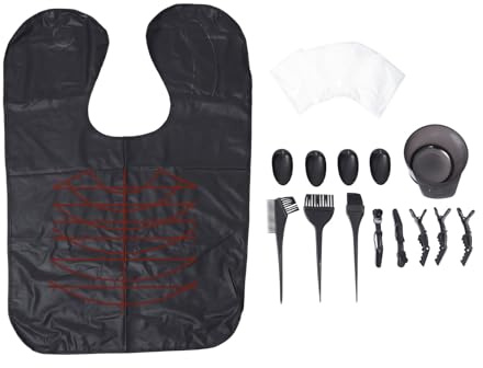 NOLITOY 32 Piezas Tinte Cabello Herramientas de Peluquería para Hacer Tú Mismo Kit de Tinte Cabello Peine y Chal Incluidos Casa