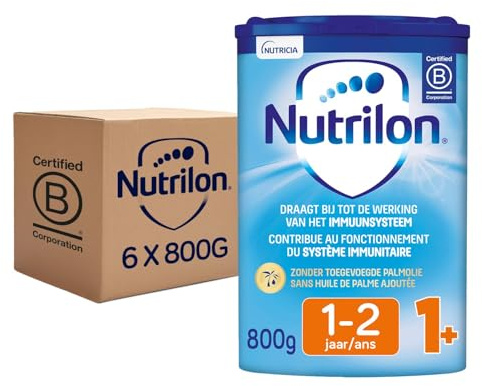 NUTRILON 1+ - Lait de croissance pour les tout-petits à partir de 1 an - Formule nutritive avec nutriments essentiels - 6 x 800g