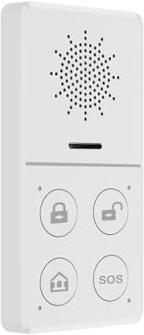 Kit d'alarme WiFi intelligent pour la sécurité domestique et automatique, alarme antivol 130 dB, avec porte et capteurs de mouvement, bouton d'urgence SOS fonctionne avec Alexa.