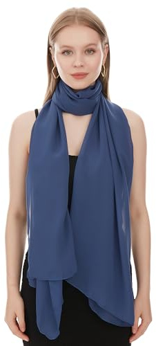 Chiffong Sjal Scarf För Dam – Lätt Och Tunn Halsduk Mode Sjalar för Kvinnor - Chiffon Vårsjal - Elegant Sommarsjal För Damer