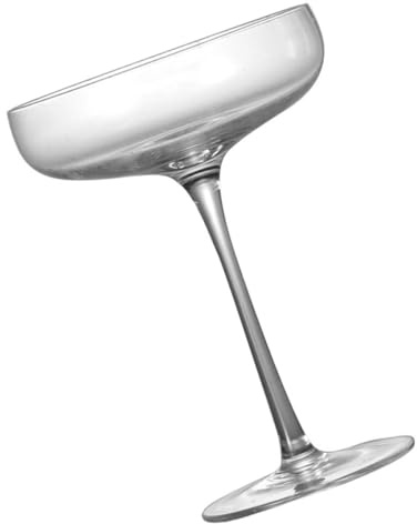 Veemoon Verres à Cocktail Créatifs en Cristal Transparent Verre à Pied Réutilisable pour Vin Rouge et Vin Mousseux Lot de 1 Bar et Dégustation