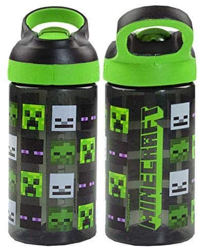 Minecraft Creeper Zombie Steve and Skeleton 16oz/473ml Reusable Sports Bottle