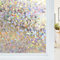 Haton Fensterfolie Blickdicht, Fensterfolie Selbsthaftend Bunt Sichtschutzfolie Fenster, 3D Regenbogen Klebefolie Fenster,ohne Klebstoff UV-Schutz Glasfolie für Wohnzimmer Küche, 44.5 x 300cm