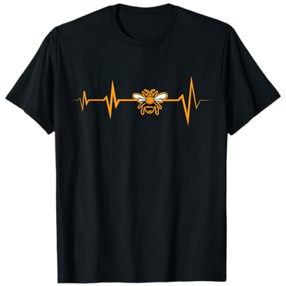 Regalo di Battito Cardiaco di Ape per Apicoltore Maglietta