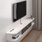 Schwebendes TV-Regal aus Holz, TV-Wandregal, Fernsehschrank, Hängeschrank aus Holz, TV-Regal, TV-Halterung, Wand-Möbel, TV-Wand-Möbel, TV-Schrank mit Türen, TV-Schrank mit Stauraum 160 cm