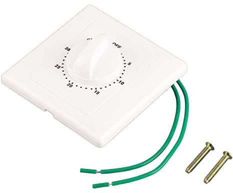Countdown-Timer-Schalter, Mechanischer Timer-Schalter – AC 220 V, 30/60/120 Min. Hochleistungspumpen-Timer, Mechanischer Zeitschalter, Countdown-Steuerung, 86 Panel Für Lichter(30min)