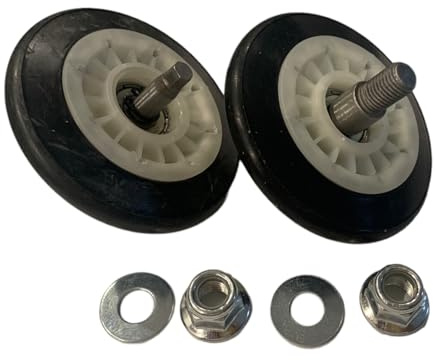 Supco DE10755 for LG AGM75510755 Dryer Drum Rollers Support Wheels 2 Pack