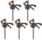YSDMY Quick Grip Clamps 5 Pcs 4 inch Ratchet Bar Clamps Quick Release Clamp,one Handed clamp for Woodwork, Handmade Craft, DIY, Clamping