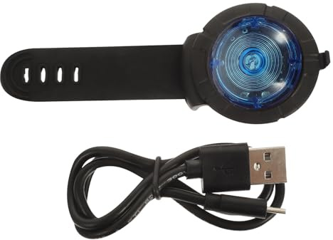 VALICLUD Lampe de Sécurité Étanche pour Promenade de Chien Lampe Lumineuse Bleue Compacte Collier Lumineux Accessoire Léger pour Sécurité Nocturne des Petits et Moyens Chiens