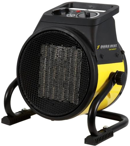 Dura Heat EUH1465 Electric Forced Air Heater with Pivoting Base 5,120 BTU, Yellow