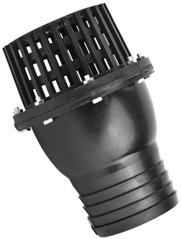 Valvola di Fondo Pompa Acqua in PVC Nero Valvola di Ritegno Piatta a Bassa Pressione 4 Pollici per Sistemi Idraulici e Macchine Fluido Industriali
