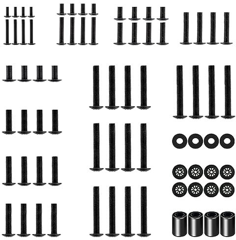 ELIVED Universal TV Mounting Hardware Kit, Fits Most TVs Up to 80 inch, Includes M4 M5 M6 M8 Screws, Washers, Spacers, Suitable for Most TV Wall Bracket EV033