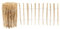 Garmix Staketenzaun Holzzaun Holzlamellen Gartenzaun 5m (60cm 7-8cm)